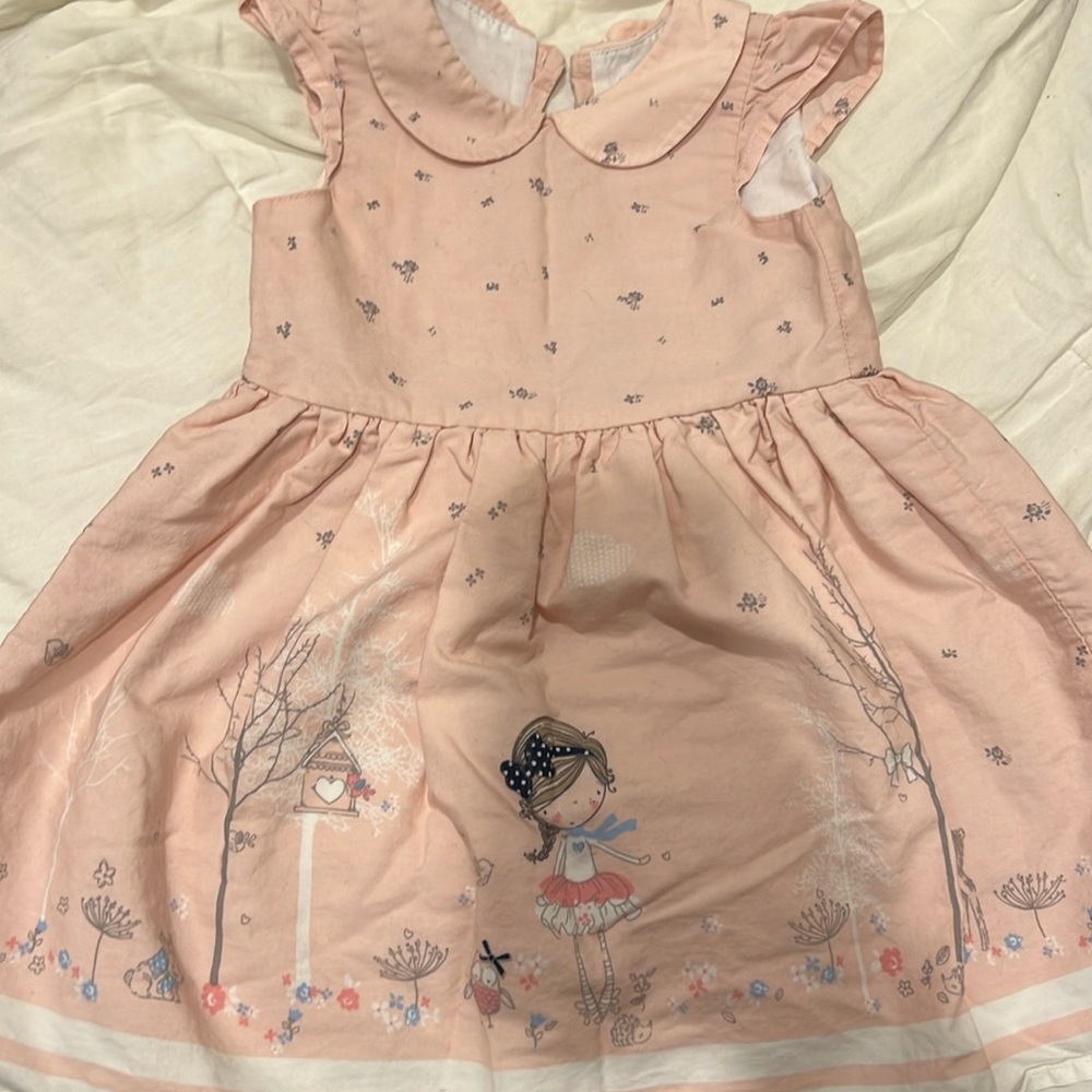 GUC Sweet Charlotte pink cotton dress 2T
